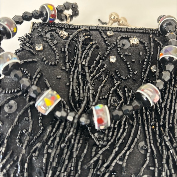 Kiss Lock Crossbody & Handbag Beaded pouch Rhinestone - Picture 9 of 10